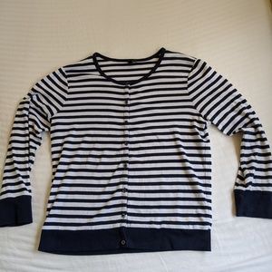 J.Crew stripped cardigan